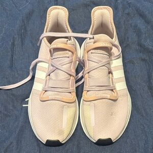 Adidas Light Pink and White Athletic Shoes